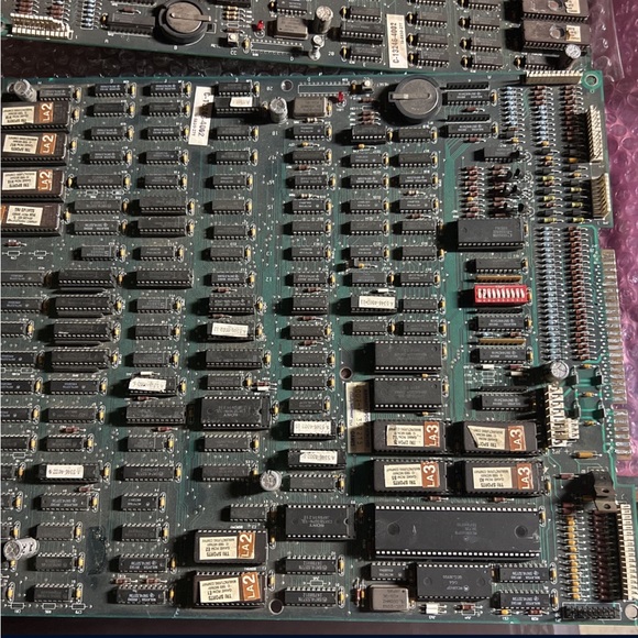 Lot Of 2 Tri Sports W 1/0 arcade Video Game PCB Boards CL - Picture 6 of 7